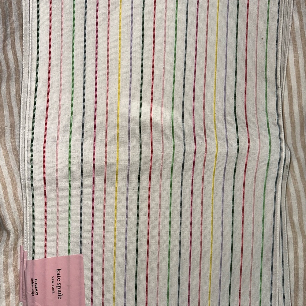 kate spade Multicolor Striped Kitchen placemats